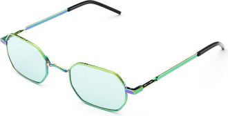 Italia Independent II 0332 OLG.GLS Mens Sunglasses Green Size 47