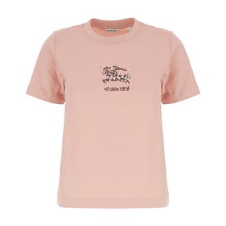 Burberry Camiseta de algod&oacute;n con motivo EKD floral - Tops - Mujer - Rosa - S