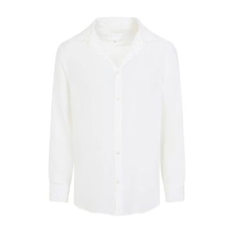 Maison Margiela Casual Shirts, male, Beige, Size: XL Adhesive Tape Shirt