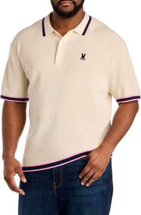 Psycho Bunny Big & Tall Knit Polo Shirt in Pristine at Nordstrom, Size Xx-Large