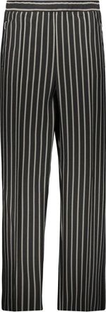 Random Identities Broeken, Heren, Zwart, M, Katoen, Gestreepte technische stoffen broek met zakken