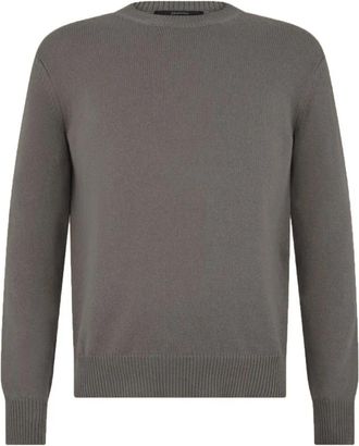 Herno Cashmere Trui - Heren - Cashmere truien - Grijs - L - Kasjmier - Truien & Vesten