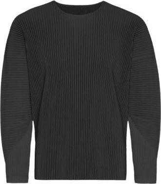 Issey Miyake Homme Black Plisse Top Size L