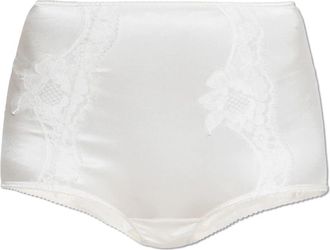 Dolce & Gabbana High-waisted Briefs - Dames - Onderbroek - Wit - S - Katoen - Ondergoed