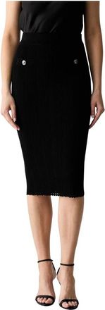 Guess Carmen Swtr Rok - Dames - Kokerrokken - Zwart - XS - Rokken