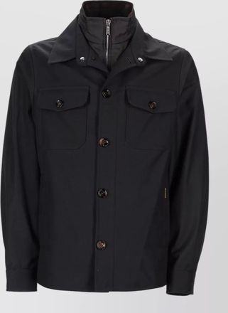 Moorer jacket collared design long sleeves pockets