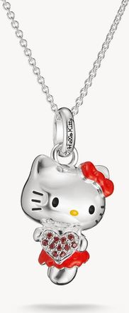 Thomas Sabo Hello Kitty collana cuore in argento, nero, rosso, giallo