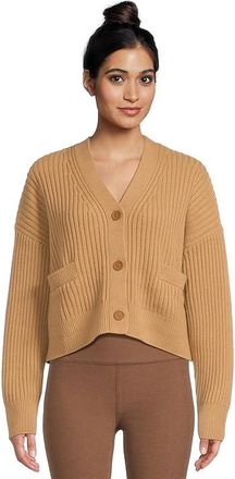 Beyond Yoga Lux Cardigan Womens Sweater Camel : XL, Nylon/Viscose/Wool