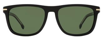 HUGO BOSS Rectangular Acetate Sunglasses - Black