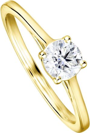 Created Brilliance Celia Yellow Gold Lab Grown Diamond Solitaire Ring