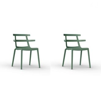 Resol Sillas tokyo pl&aacute;stico verde (pack de 2)