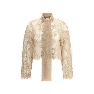 Fabiana Filippi Lace cropped Womens Shirt
