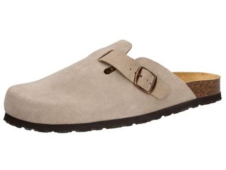 Lico Hausschuh LICO Clog Pedro, Herren, Gr. 36, grau, Leder, Schuhe Hausschuh