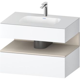 Duravit Qatego Lavabo Encastrado Con Base De Lavabo Consola, - Duravit