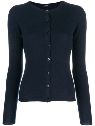 Aspesi cashmere fitted cardigan - women - Cashmere - 42 - Blue