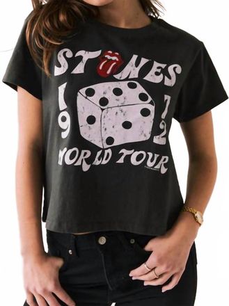 Chaser The Rolling Stones Tee In Washed Black