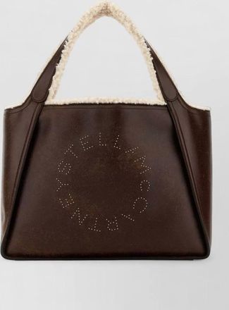 Stella McCartney alter mat tote bag dual handles shearling