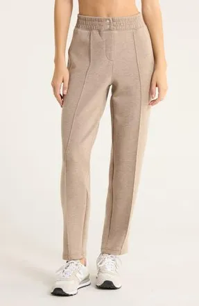 Spanx Brushed AirEssentials Slim Straight Leg Pants in Birch Heather at Nordstrom Rack, Size X-Small