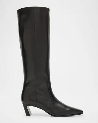 Stuart Weitzman Stassi Leather Knee-High Boots