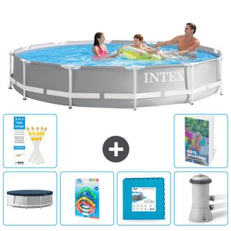 Intex Piscina Prism Frame Redonda - 366x76 Cm - 7-piezas S48