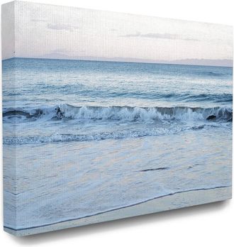 Stupell Industries Coastal Evening Beach Waves Photograph By Elizabeth Erquhart