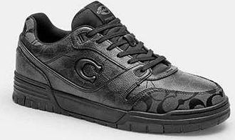 Coach Mens Soho Sneaker in Black, Size 10.5