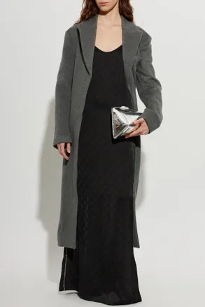 Off-white Cashmere Coat, Womens, Grey