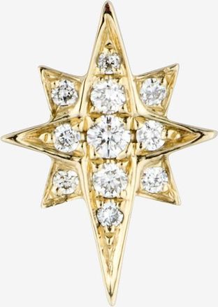 Roxanne First Einzelner Gelbgold-Ohrstecker mit Diamanten Northern Star
