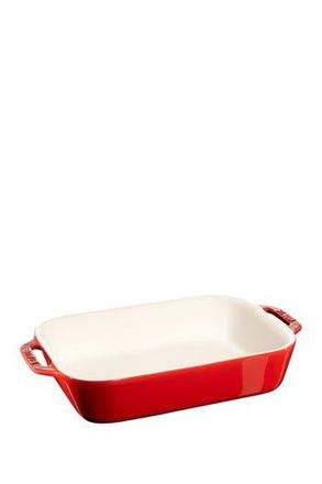 Staub Ceramic 10.5-inch x 7.5-inch Rectangular Baking Dish - Cherry at Nordstrom Rack