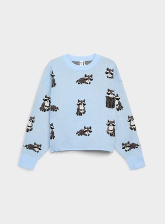 Twik Womens Patterned rolled hem sweater