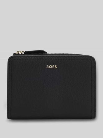 HUGO BOSS Portemonnaie aus echtem Rindsleder Modell LENAH SMALL WALLET in Black, Gr&ouml;&szlig;e 1