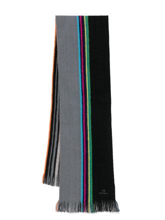 Paul Smith Sciarpa Sports-Stripe reversibile - Nero