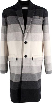 J.W.Anderson Gradient Striped Wool Coat Size M