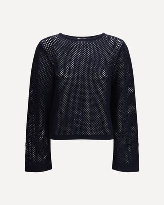 Allude perforated boatneck Jumper Female M