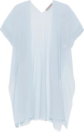 D.exterior Cappotto in seta - Blu