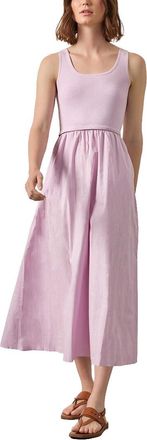 Lilla P Mixed Media Scoop Neck Dress