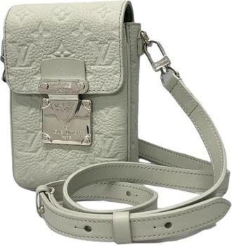 Louis Vuitton Pre-owned Cross Body Bags, male, Gray, Size: ONE SIZE Pre-owned Shoulder Bag