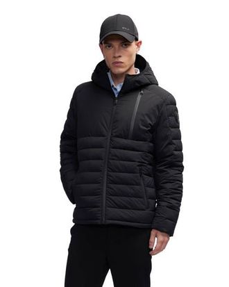 Pajar Henrik Channel Quilted Lightweight Stretch Puffer Jacket in Black at Nordstrom, Size Medium