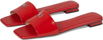 Coach Sculpted C Sandals Womens Dress Sandals Sport Red : 5.5 M, Leather