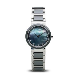 Bering Dameshorloge Keramiek 26 mm Armband Roestvrij Staal- Keramiek 10725-789 - Dames - Horloges - Grijs - ONE Size - Accessoires