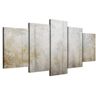 OEM Cuadro Sobre Lienzo Italiano De 100 X 50 Cm, Pent&aacute;ptico - Estilo Ecl&eacute;ctico - Naturaleza Cuadro Sobre Lienzo Italiano De 200 X 100 Cm, Pent&aacute;ptico - Est