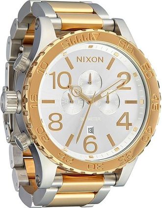 Nixon 51-30 Chrono Mens Watches Silver/Gold