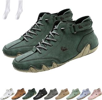 Generic Shoes Orthopedic Sneakers for Women and Men, Unisex Outdoor Waterproof Breathable Casual Sneakers Shoes (Dark Green,6)