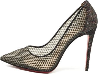 Christian Louboutin Pumps Follies con glitter - Nero