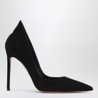 Aquazzura D&eacute;collet&eacute; nero in camoscio con