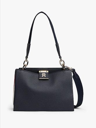 Tommy Hilfiger Signature Detail TH Monogram Satchel