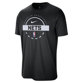 Nike Brooklyn Nets Nike Mens NBA Practice T-Shirt in Black | HQ9703-010