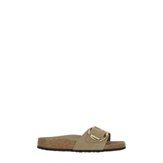 Birkenstock Sliders, female, Beige, Size: 10 US Madrid Big Buckle Narrow Fit