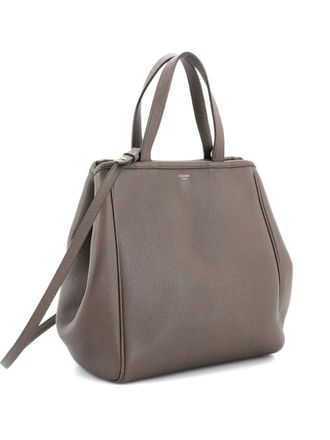 Celine Folded Cabas Leather Small tote bag - Neutrals