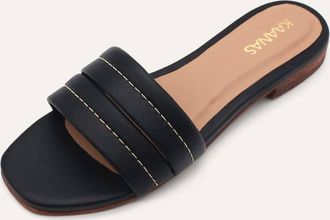 Kaanas Womens Maya Chunky Band Sandal In Black